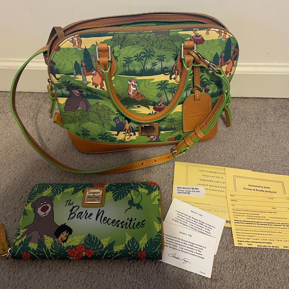 The Jungle Book Disney Dooney satchel and wallet